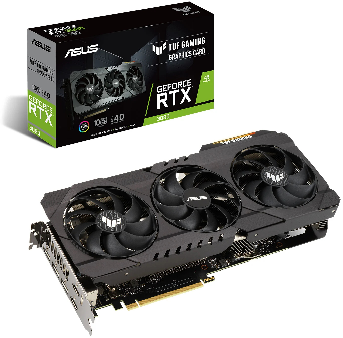 GeForce RTX™ 3080 GAMING OC 10G ASUS NVIDIA GeForce RTX 3080 TUF GAMING 10GB Ampere Graphics Card