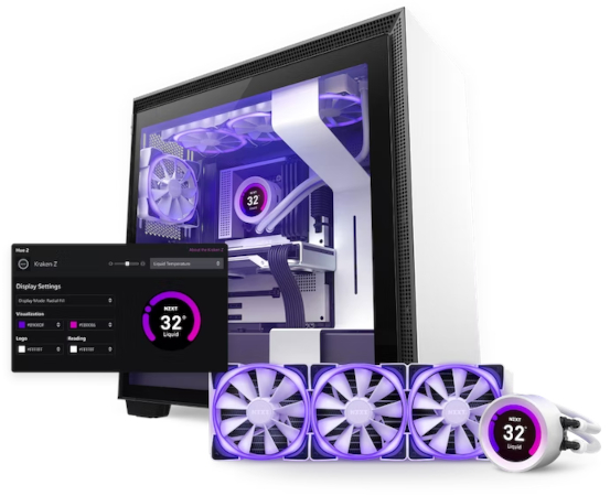 NZXT Kraken 280 RGB Black All-In-One 280mm CPU Water Cooler NZXT Kraken 280 RGB Black All-In-One 280mm CPU Water Cooler