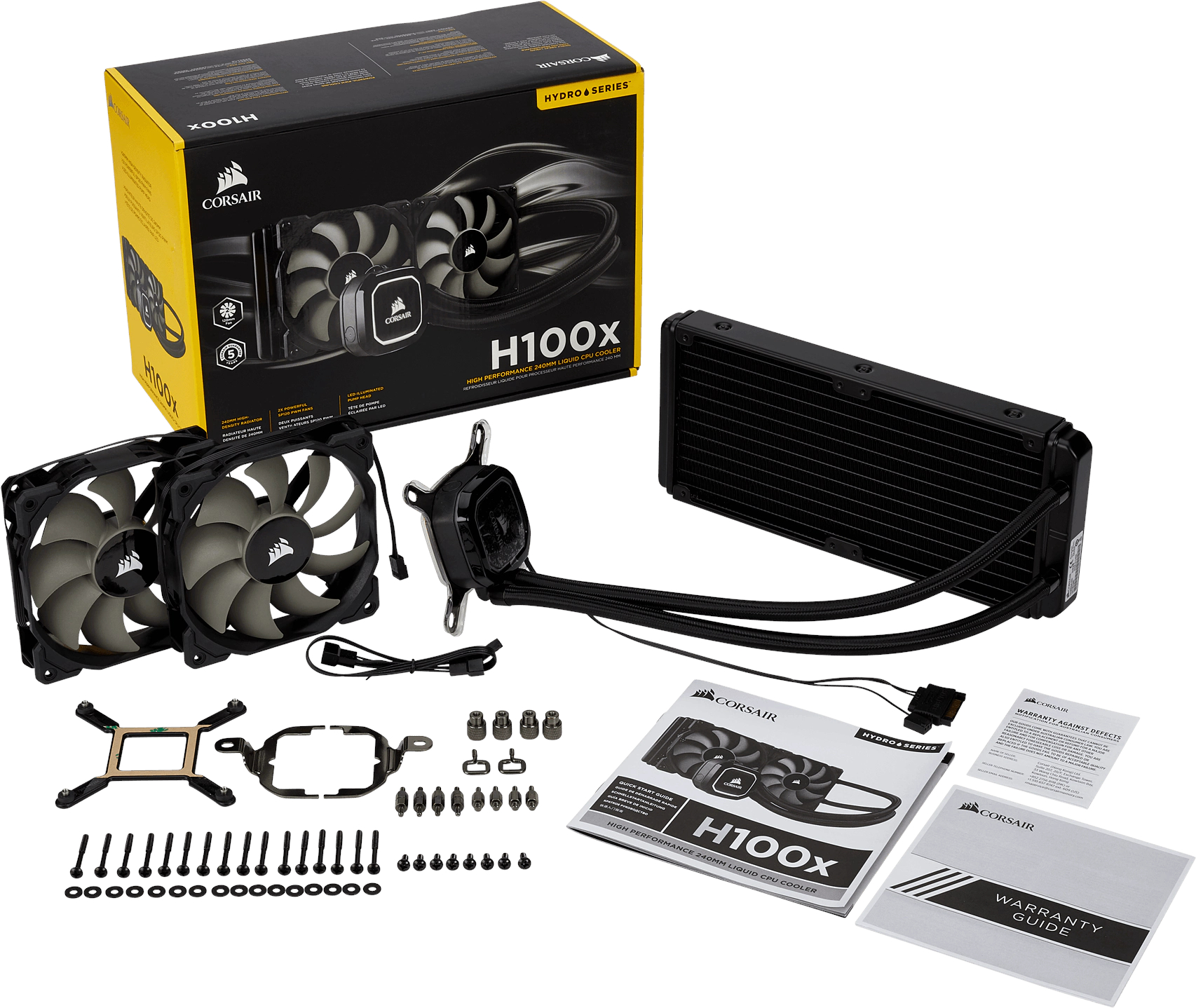 Corsair Hydro Series, H100x, 240mm Liquid CPU Cooler Novatech