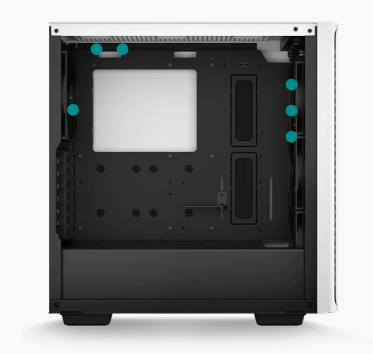 DeepCool CK560 White ARGB Tempered Glass Tower Chassis - R-CK560-WHAAE4 ...