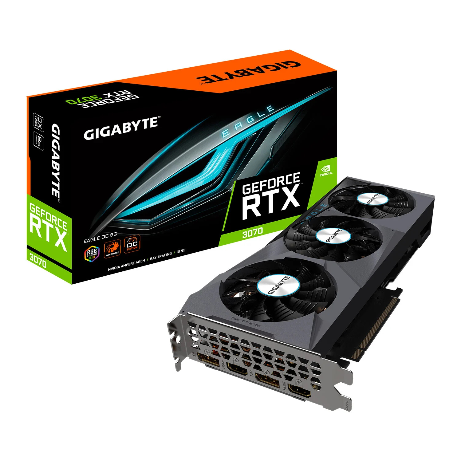 Gigabyte NVIDIA GeForce RTX 3070 EAGLE OC 8GB GDDR6 ...