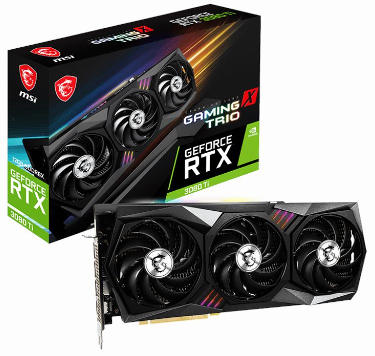 MSI NVIDIA GeForce RTX 3080 Ti GAMING X TRIO 12GB GDDR6X Graphics Card