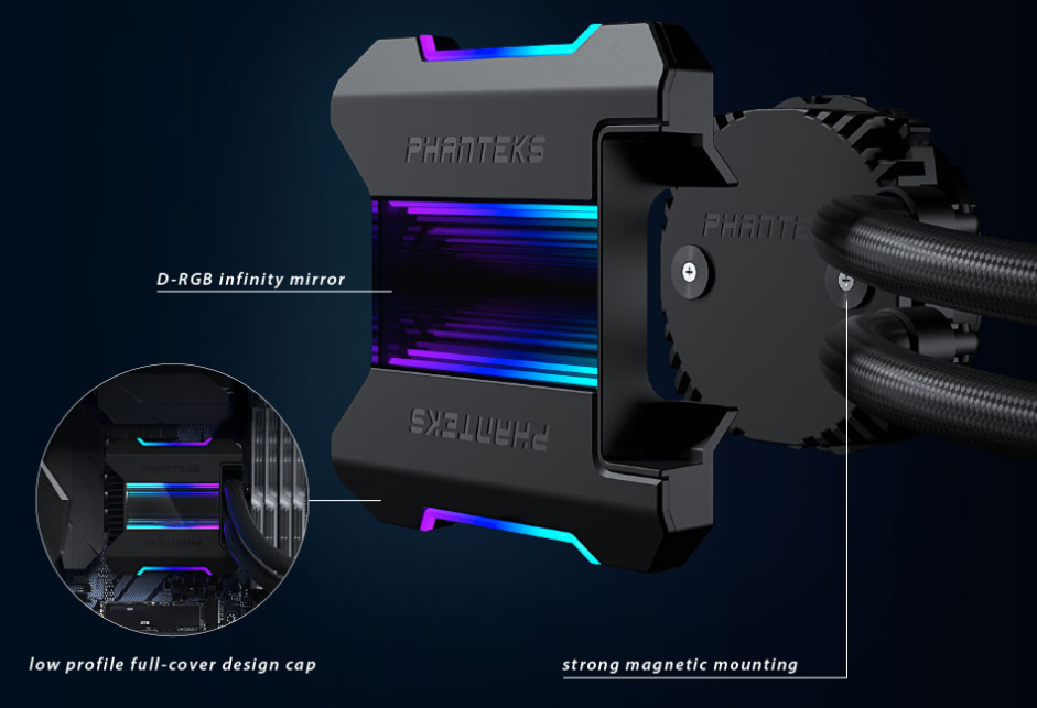 Phanteks Glacier One 240MP AllInOne 240mm CPU Water Cooler PH