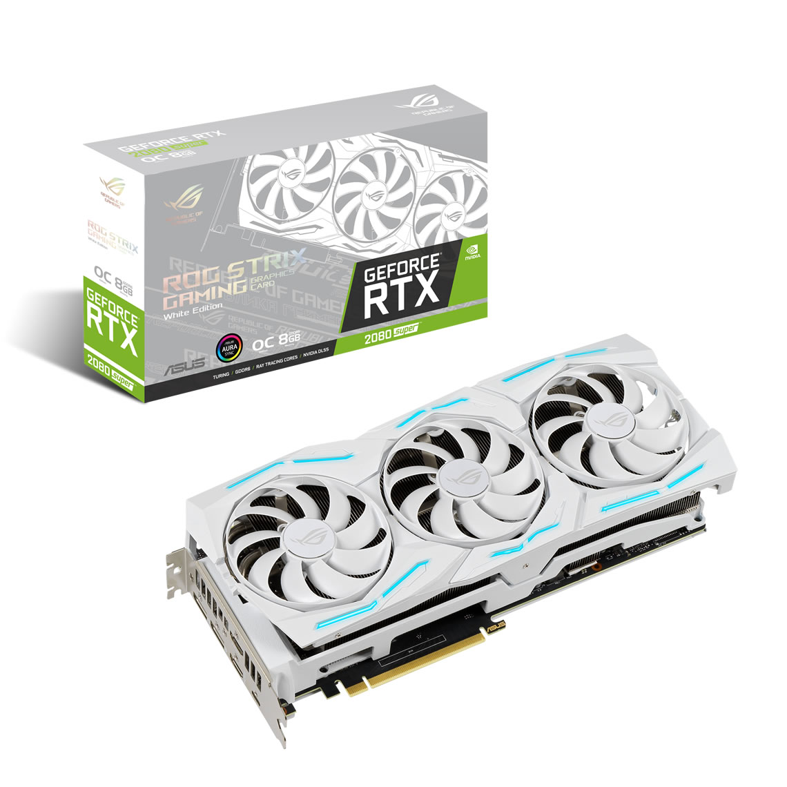 Asus Rog Strix Rtx 2080 Super Oc White Gaming 8gb Graphics Card Novatech