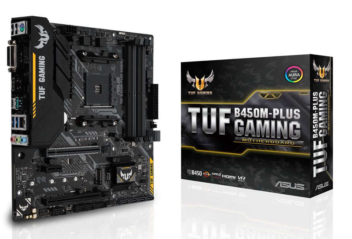 Asus Tuf B450m Plus Gaming Amd B450 Chipset Socket Am4 Micro Atx Motherboard Novatech