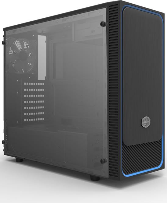 Cooler Master Masterbox E500l Blue Trim Computer Case Windowed Novatech Cooler Master Masterbox E500l Blue Trim Computer Case Windowed Novatech