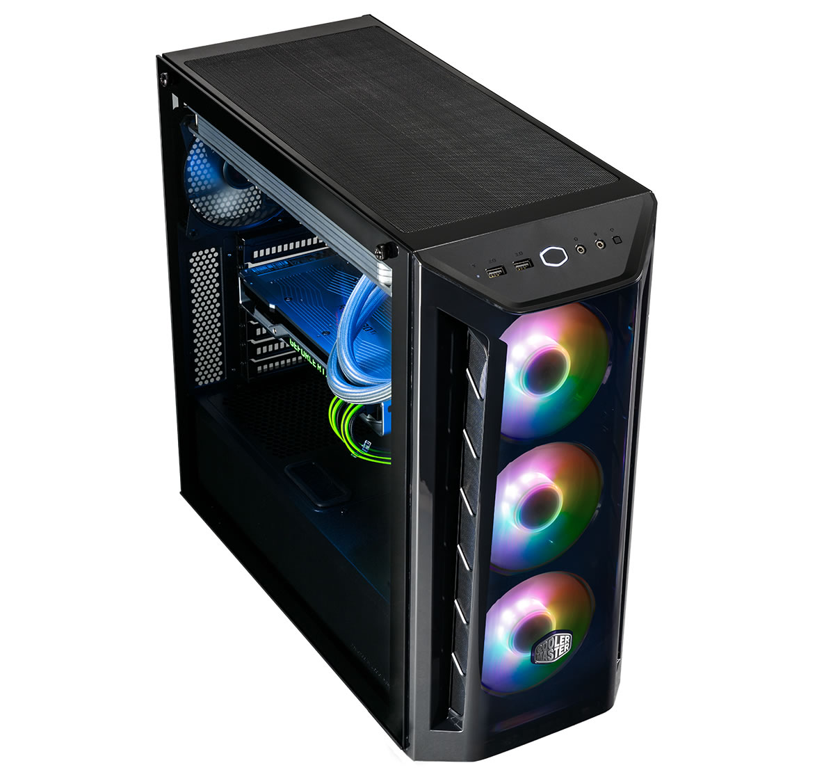 Cooler Master Masterbox MB520 ARGB Mid Tower Case/Chassis - VERSATILE COOLING OPTIONS - MCB-B520-KGNN-RGA 