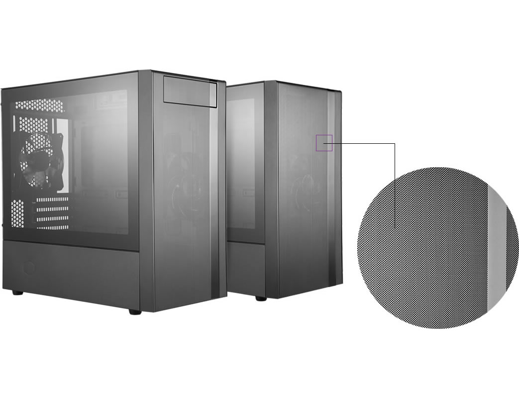 Cooler Master MasterBox NR400 Micro Tower MicroATX Chassis Novatech