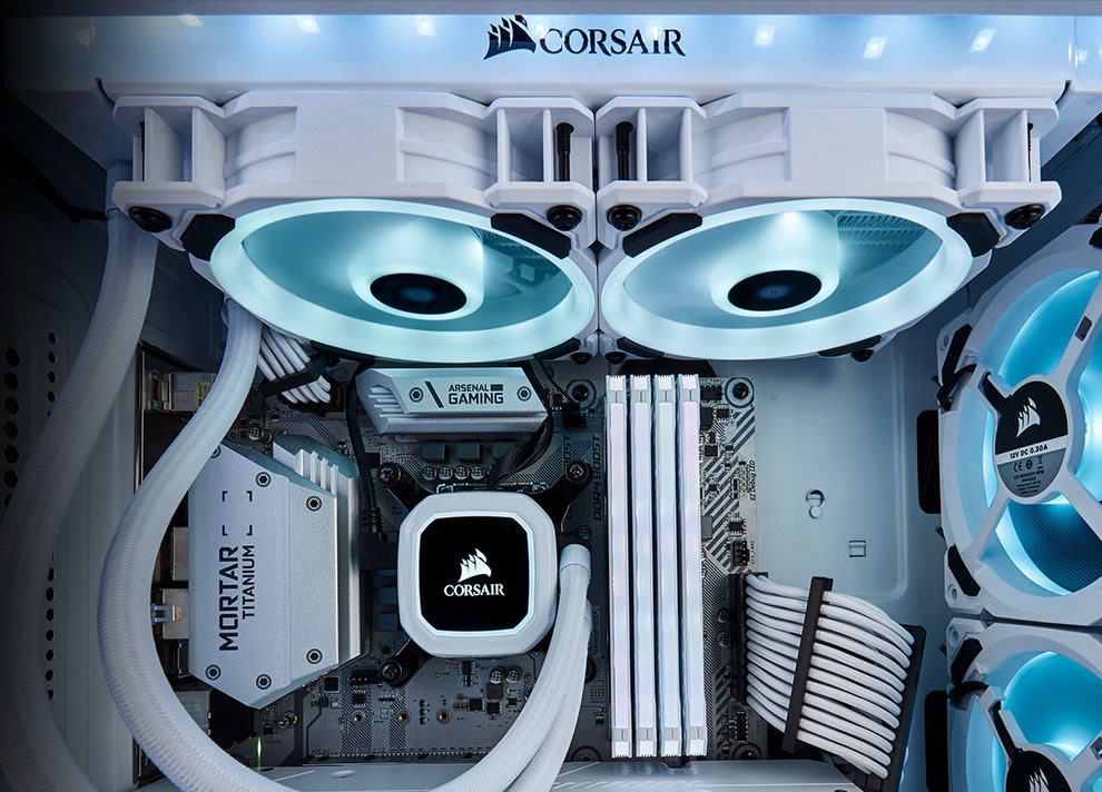 Corsair Hydro Series H100i RGB PLATINUM SE 240mm Liquid CPU Cooler