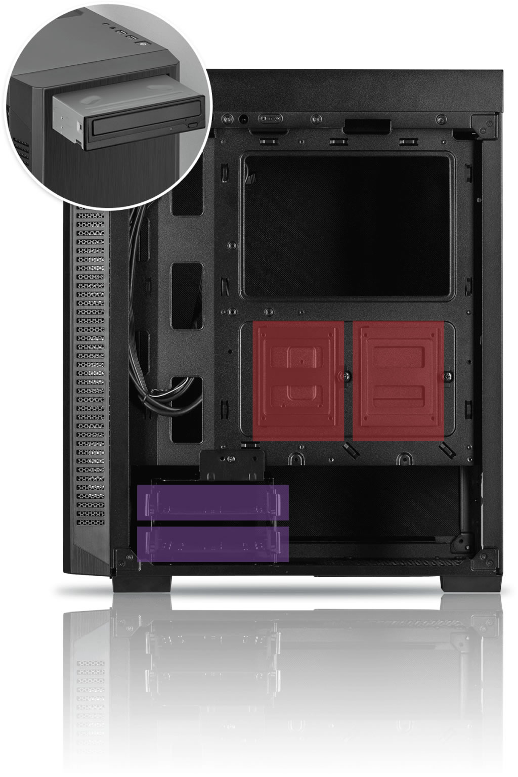 Corsair 110Q MidTower Quiet ATX Case Black Novatech