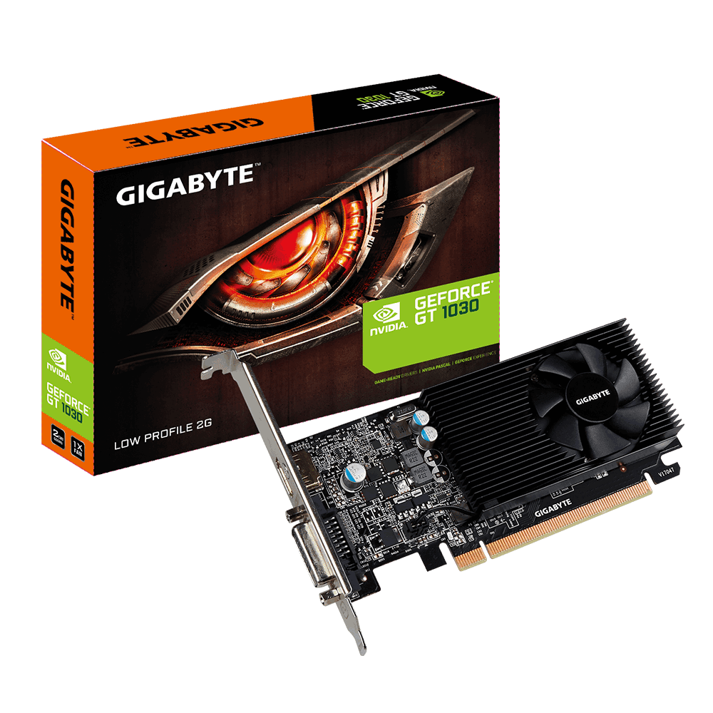 GIGABYTE NVIDIA GeForce GT 1030 Low Profile 2GB GDDR5 Graphics Card