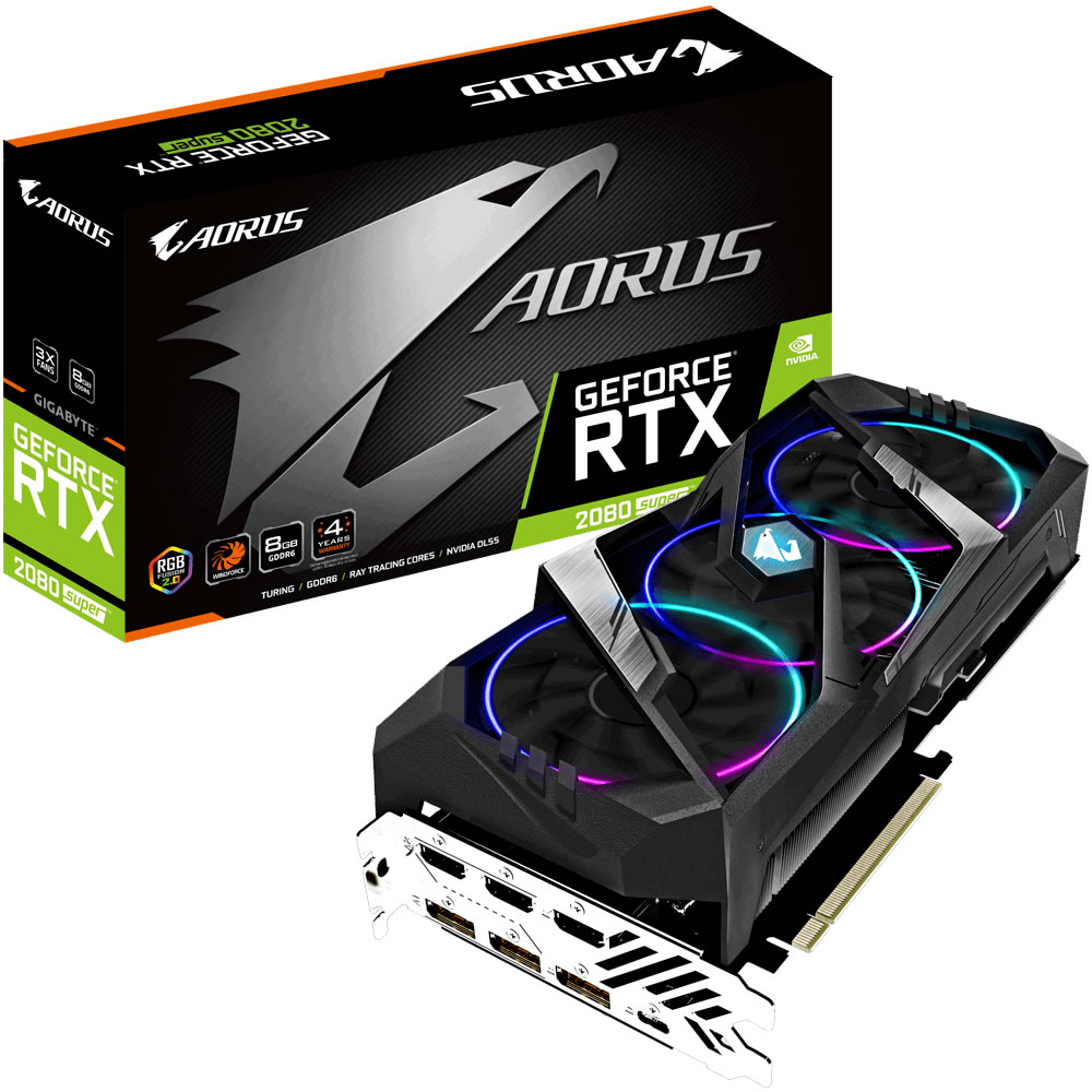 Gigabyte Aorus Geforce Rtx 2080 Super 8gb Graphics Card Novatech