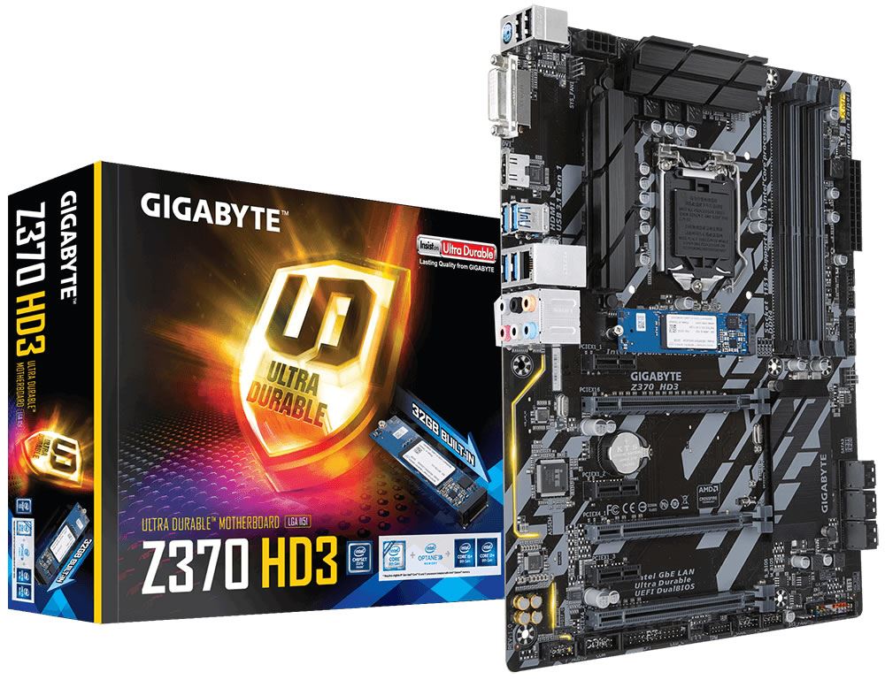 Gigabyte Z370 HD3OP Socket LGA1151V2 ATX Motherboard Novatech