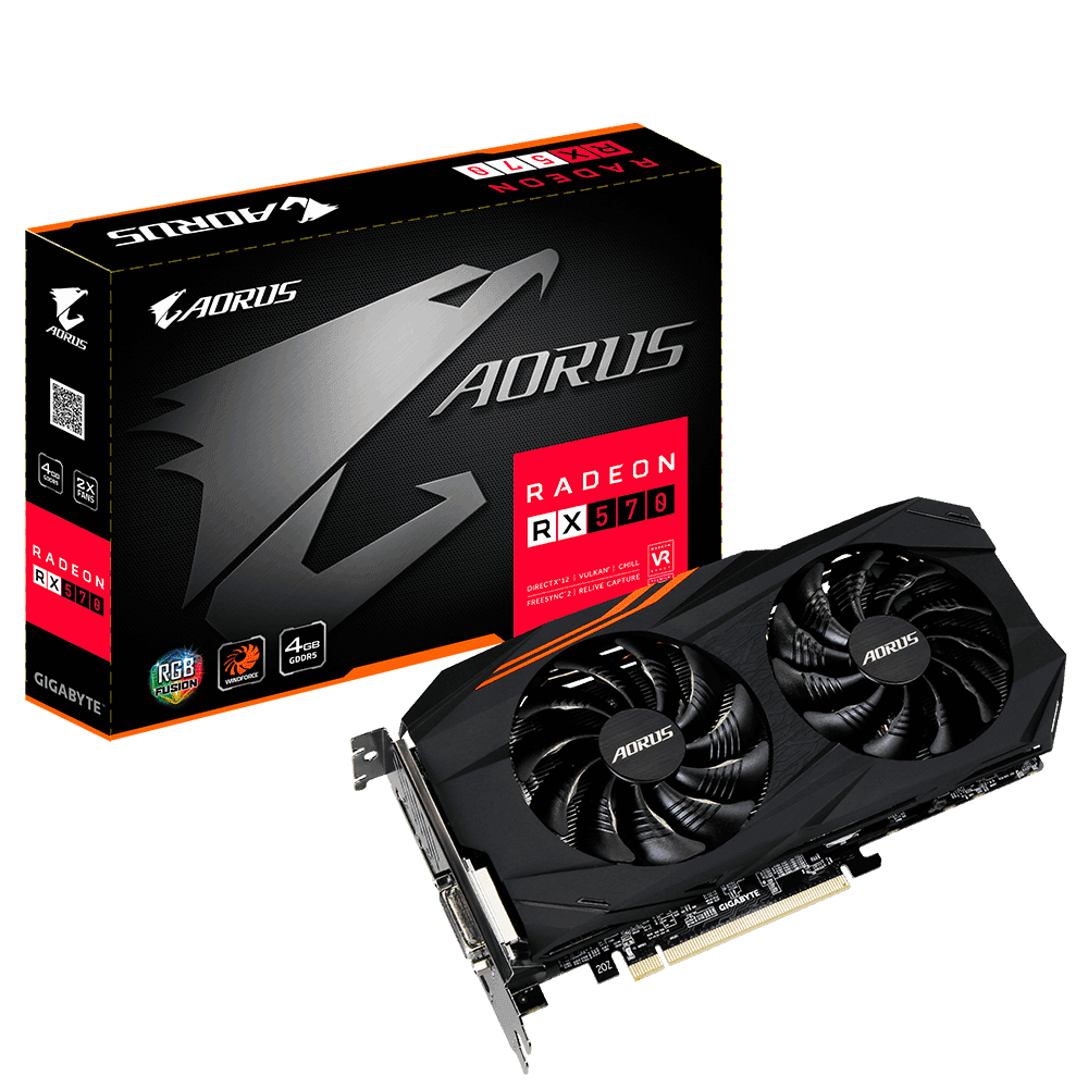 Gigabyte AORUS Radeon™ RX570 4GGraphics Card | Novatech
