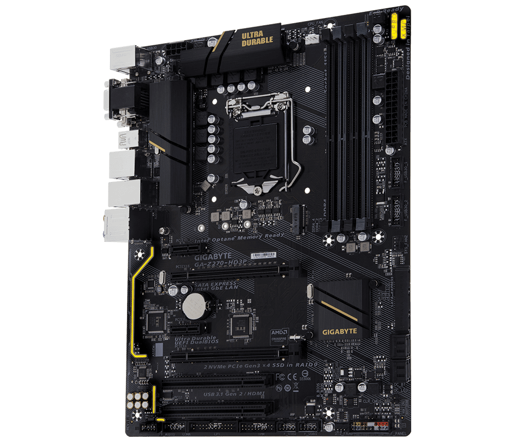 GIGABYTE Z270-HD3P Intel Z270 Socket 1151 ATX Motherboard | Novatech