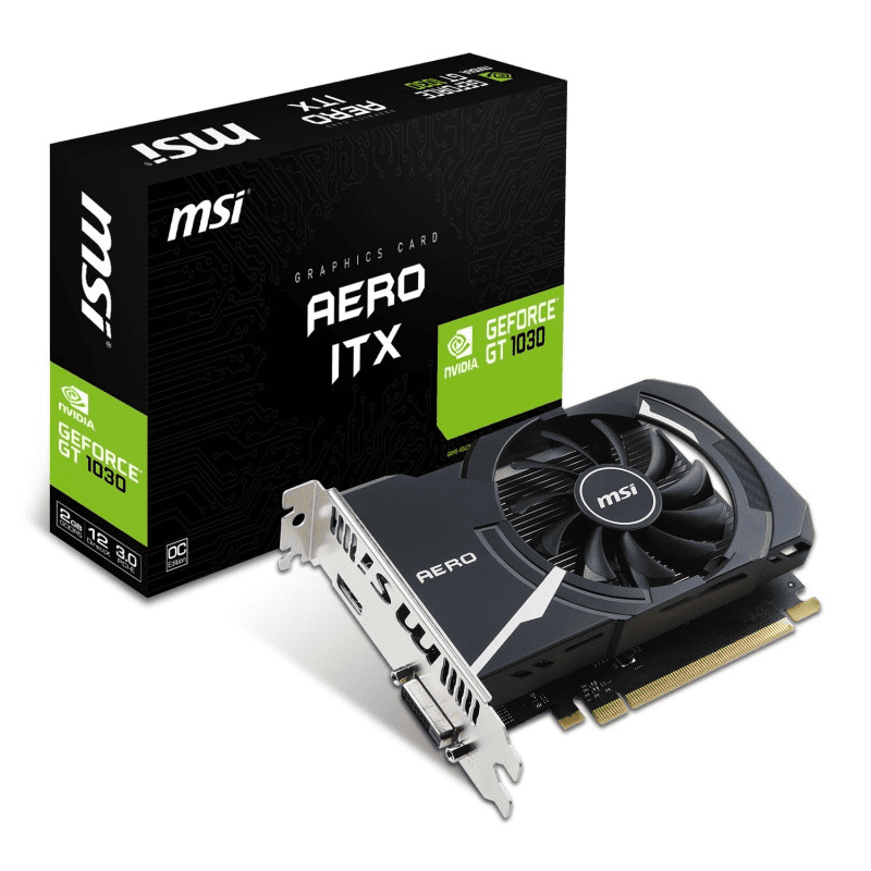 MSI GEFORCE® GT 1030 AERO ITX 2G OC Graphics Card Novatech
