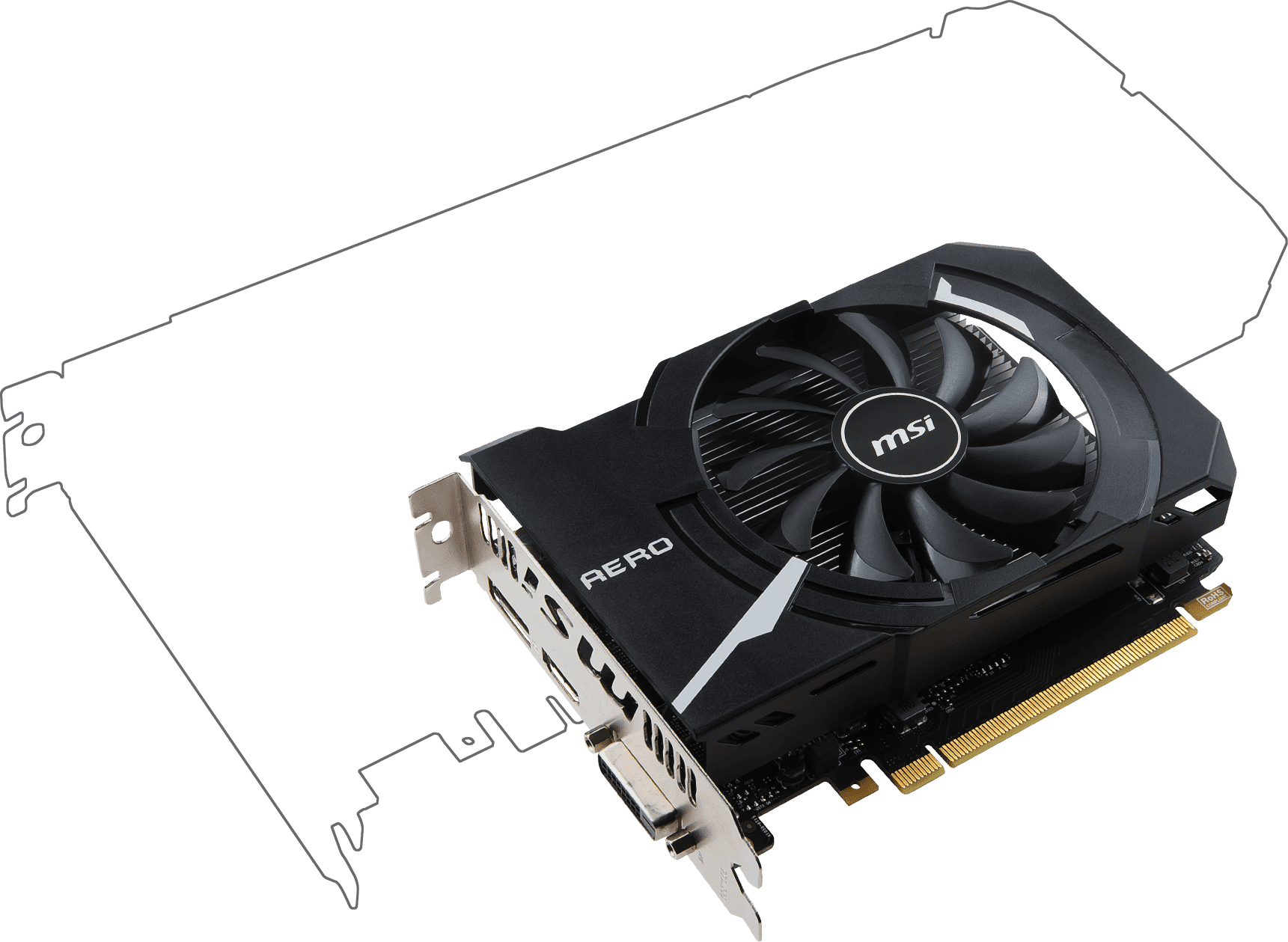 MSI AMD Radeon RX 550 2GB AERO ITX OC Graphics Card | Novatech