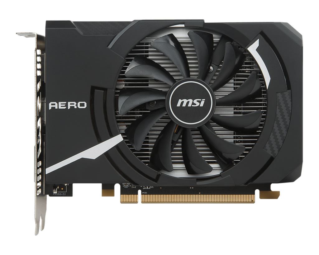 MSI AMD Radeon RX 550 2GB AERO ITX OC Graphics Card | Novatech