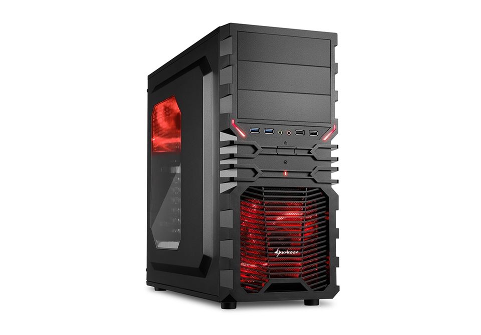 sharkoon vg4 w mid tower black and windowed sharkoon vg4 w mid tower black and windowed