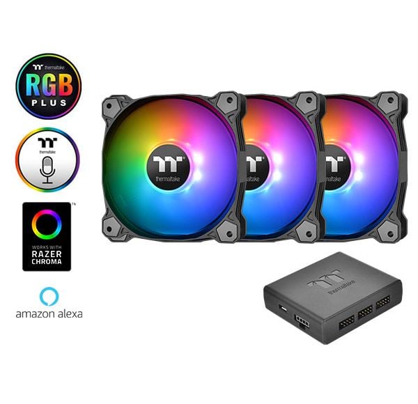 Thermaltake Riing Plus 12 RGB Radiator Fan TT Premium Edition 3 Pack