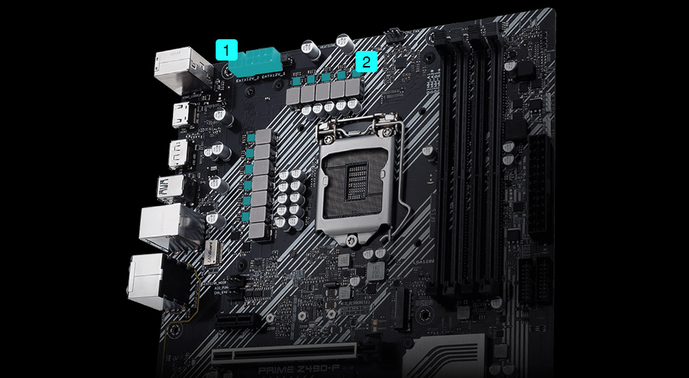 ASUS PRIME Z490P LGA 1200 Z490 Chipset ATX Motherboard Novatech